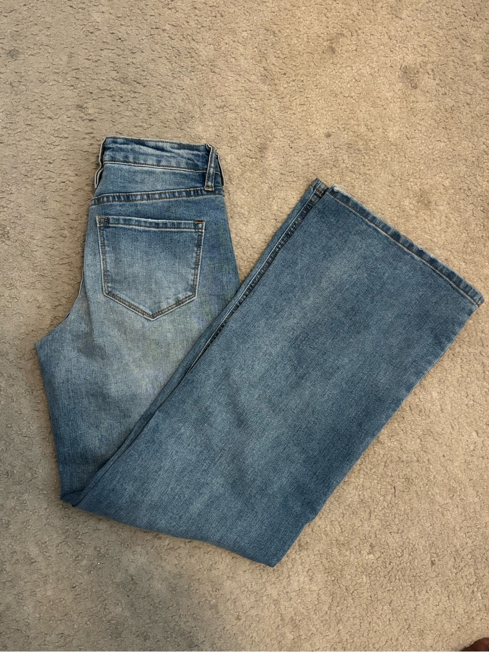 Fashion Nova Light Blue Wide Leg Denim Jeans
